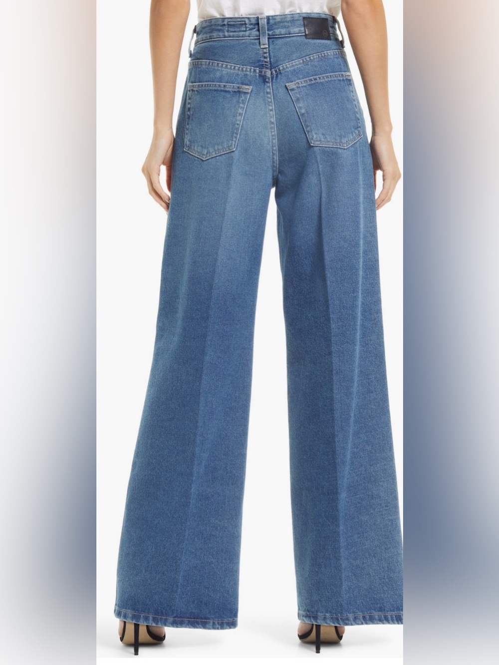 Ag Adriano Goldschmied Deven High Waist Wide
Leg Jeans - Picture 3 of 6